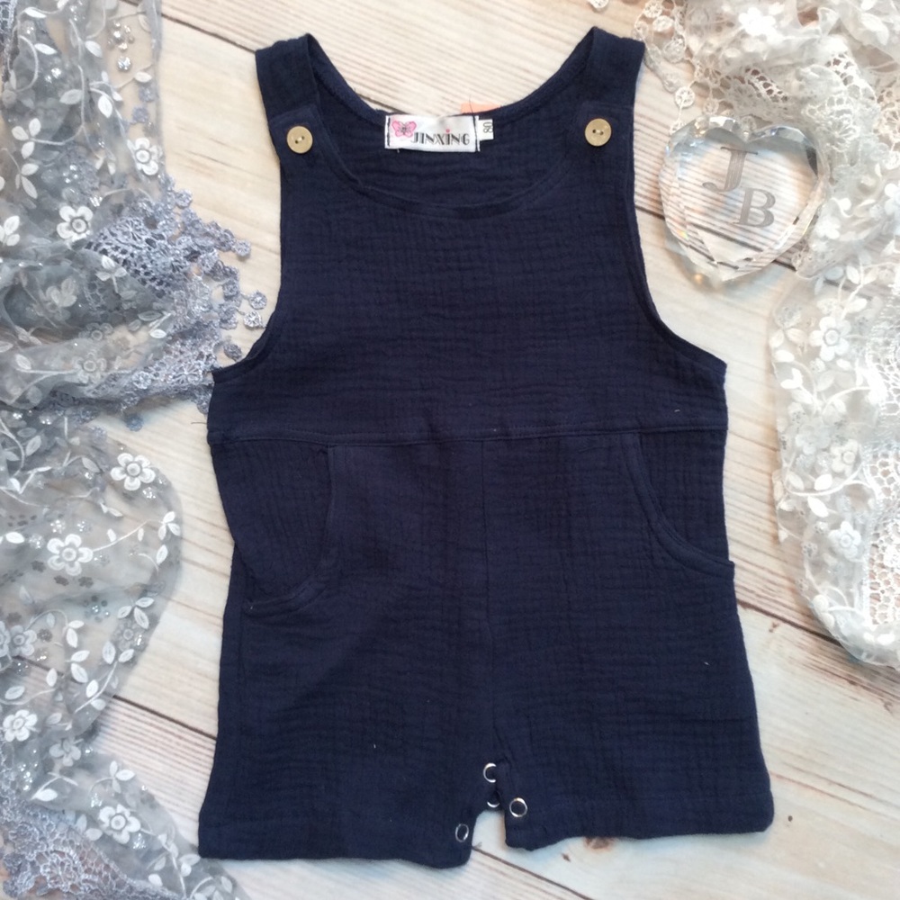 Boutique Baby Boys Gauze Romper